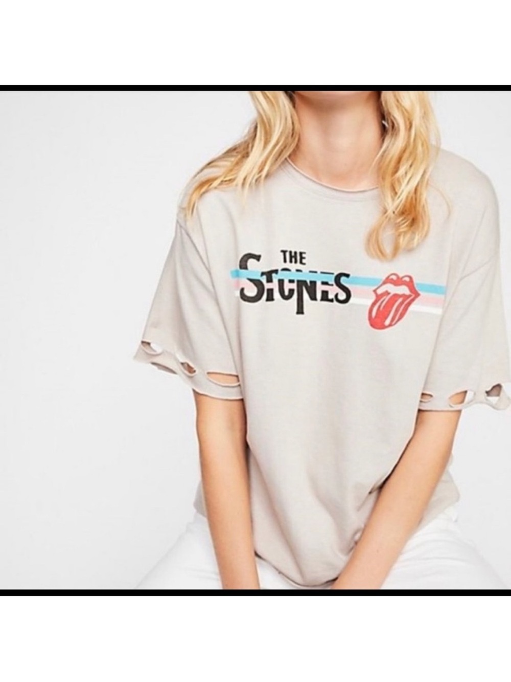 Daydreamer The Stones Mega Distressed Graphic Tee